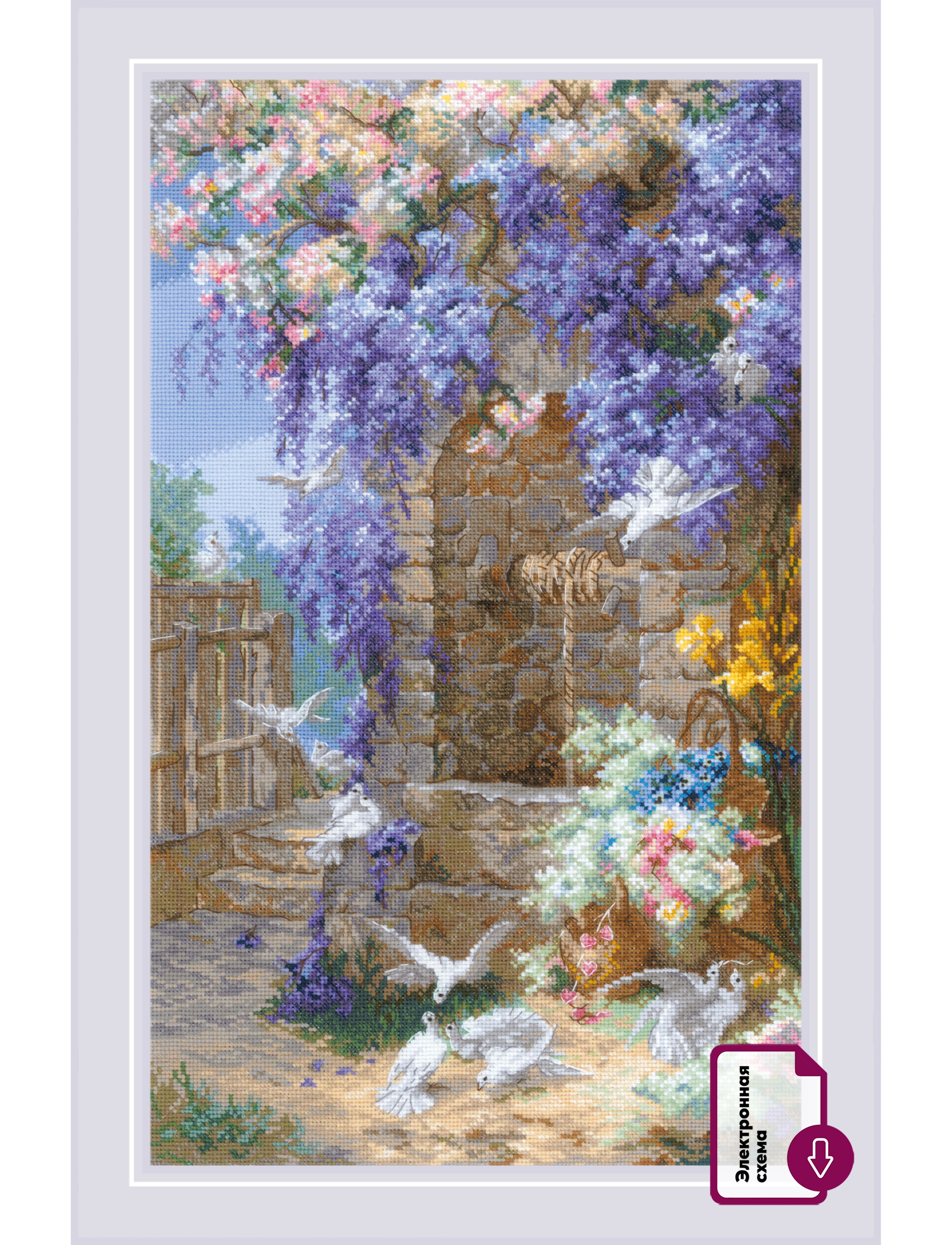 Набор для вышивания «Риолис» 2279 "Весна" по мотивам картины Э. Бидо 30*50 см.