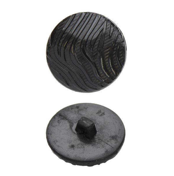 Пуговицы в тубе 5633  на ножке 28мм (310 черный) 12 шт.