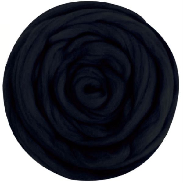 Шерсть для валяния 100% полутонкая шерсть, 50 г, №0199 матросский синий,упак (10шт.)