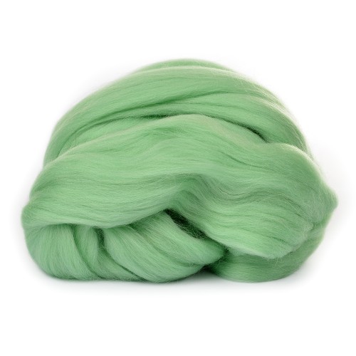 Лента для валяния 100% полутонкая шерсть 500 г ( 50 г.х 10 шт.) 107, ментол