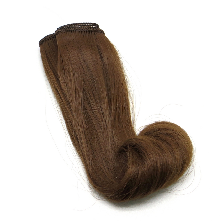 Трессы - кудри для кукол TRK-03/15-001 "Рукоделие" 15 см х 100 см (цвет: коньячный)