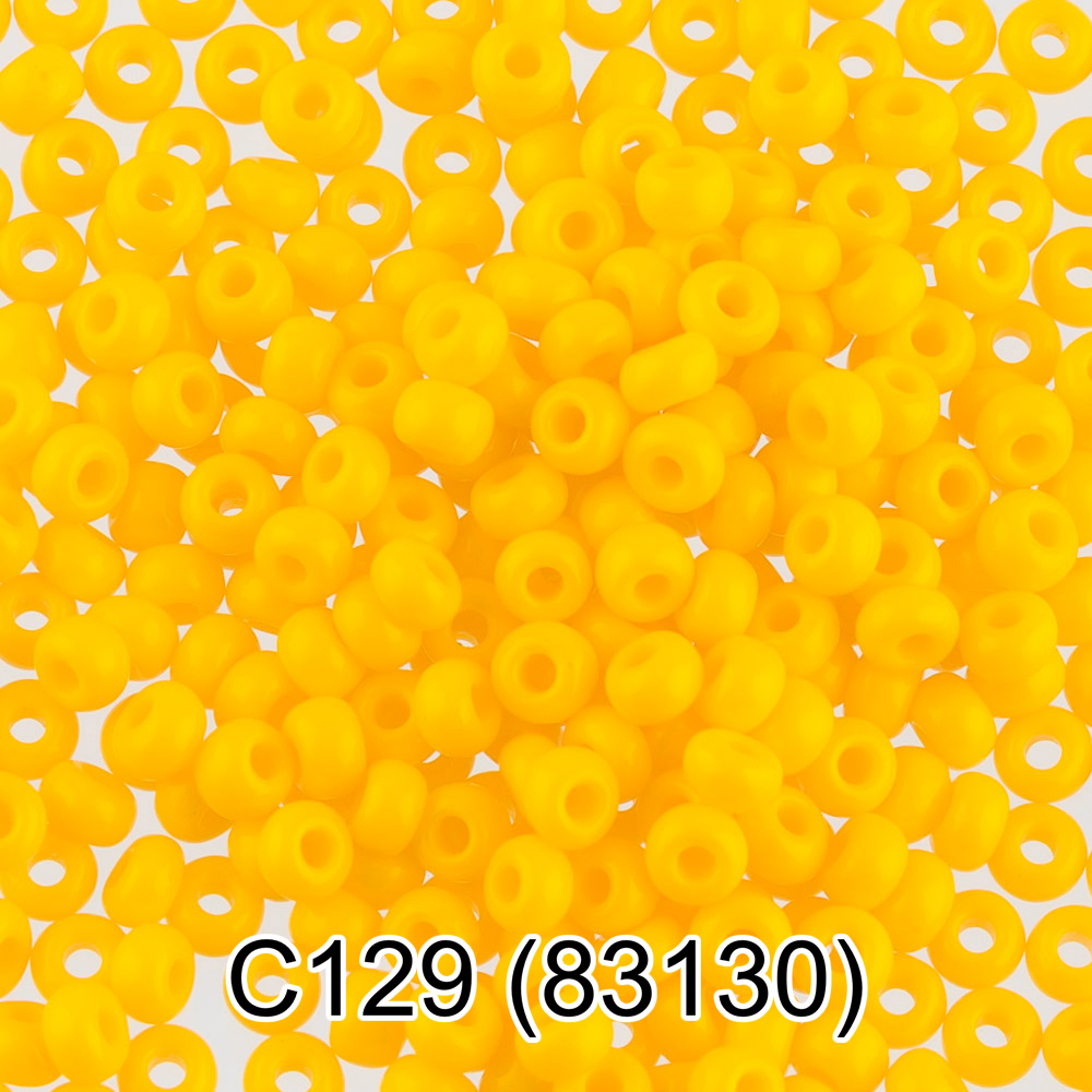 Бисер PRECIOSA - GAMMA круглый "3" 10/0=2,3 мм. фасовка 5 г*10 шт.яр.желтый