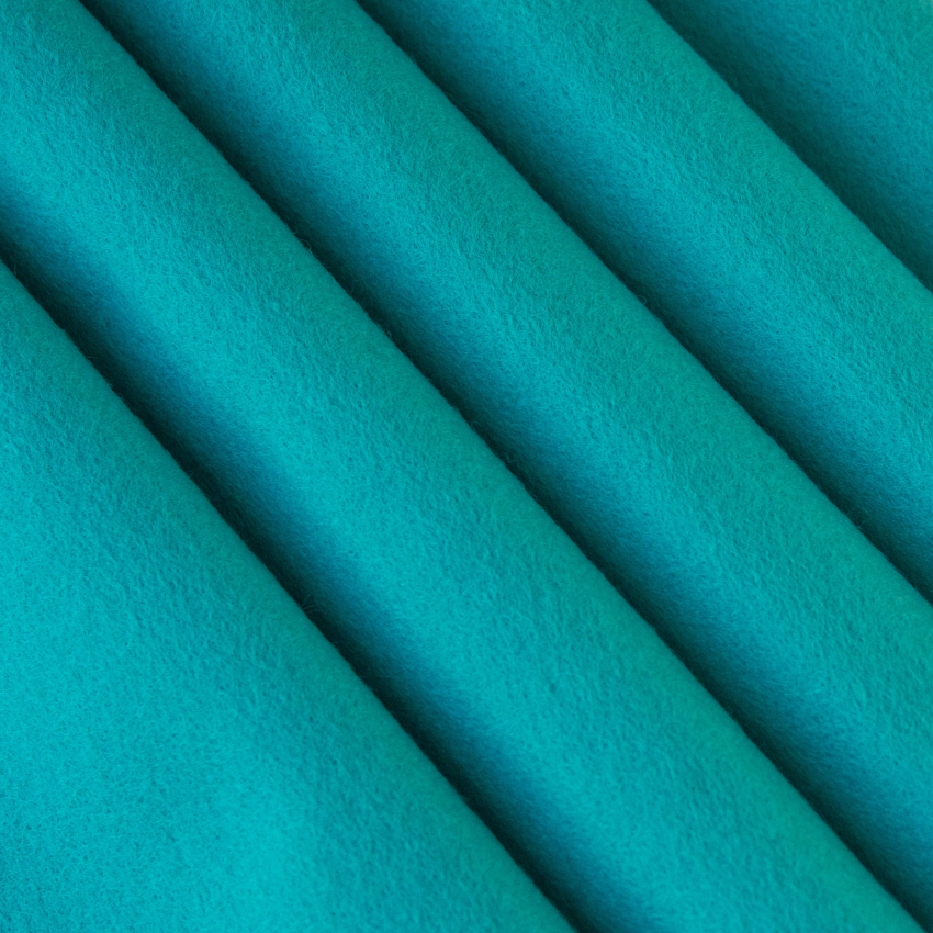 Набор декоративного фетра, 1,00 мм; 22 см х 30 см (5 листов, бирюзовый)