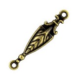 Коннектор MFC-04 "Zlatka" 0.8х3.3 см 10 шт под античную т.бронзу