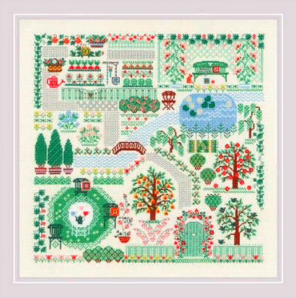 Набор для вышивания «Риолис» 2047«Мой сад» 35х35 см