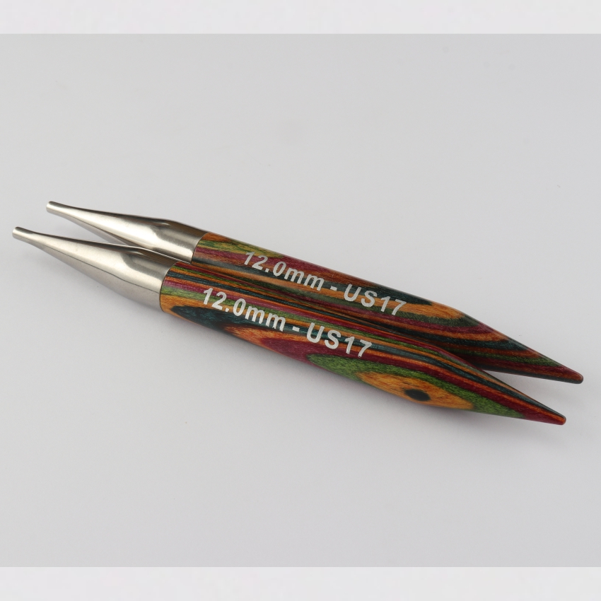 Спицы деревянные съемные для длины тросика 20 см Symfonie KnitPro, 12.00 мм 20466