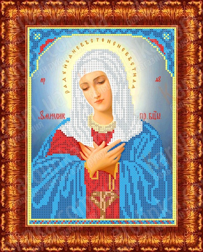 Рисунок-схема на ткани «Каролинка» КБИ 4012/1 Умиление