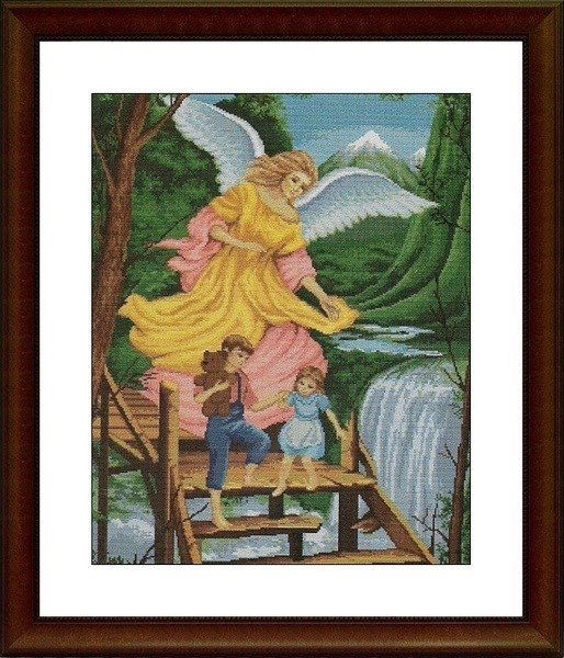 Набор для вышивания «Luca-S» G463 Ангел хранитель 24.5 x 30.5 см