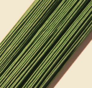 Проволока для флористики АСТРА диам. 2 мм, 60 см, упак./10 шт. (цвет зелёный)