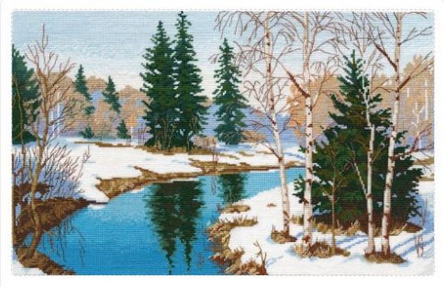 Набор для вышивания «Овен» 1367 Оттепель,40*26 см