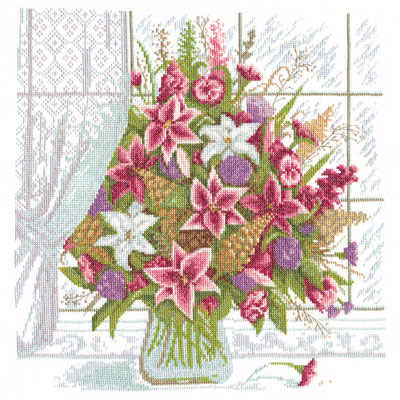 Набор для вышивания «Panna» Ц-0971 Лилии у окна 