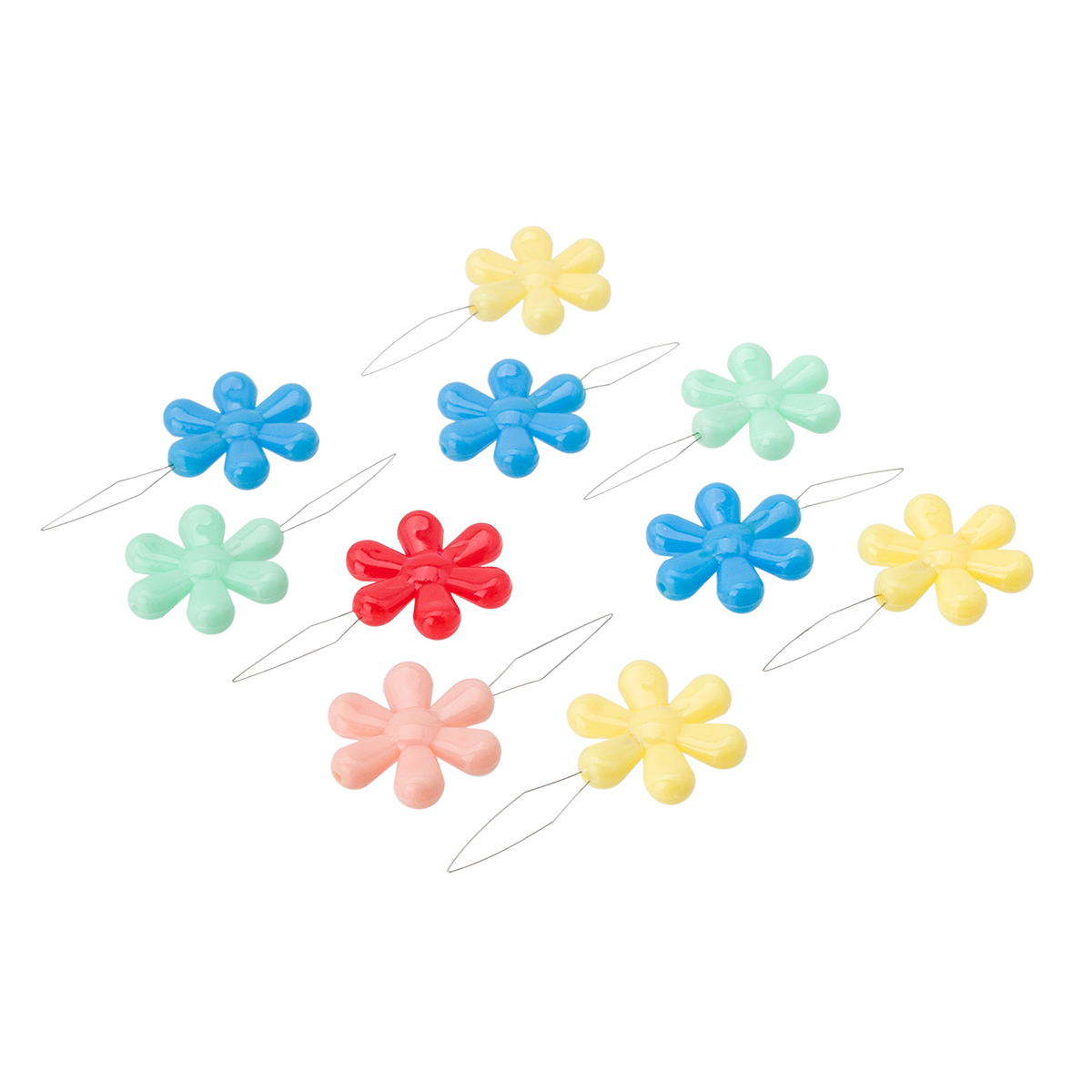 4AL-283 Нитковдеватель 'Цветок', пластик, упак/10шт