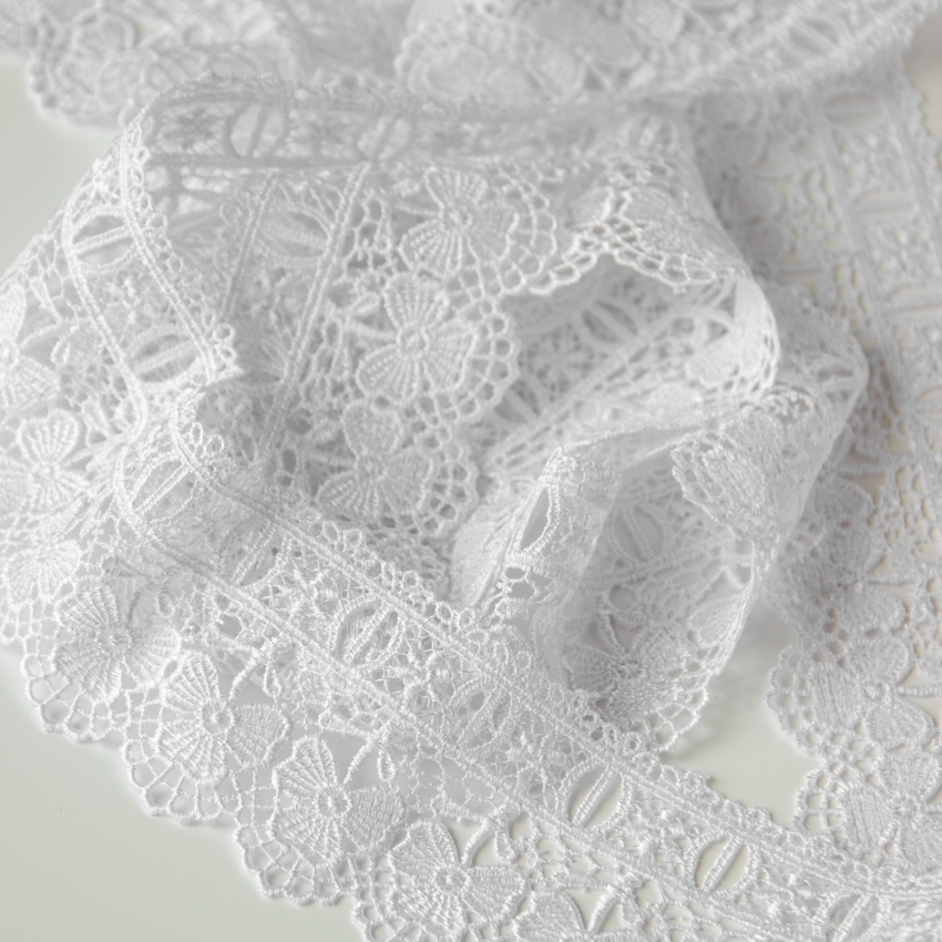 Кружево гипюр 54мм*9м TR.8G8246 белый
