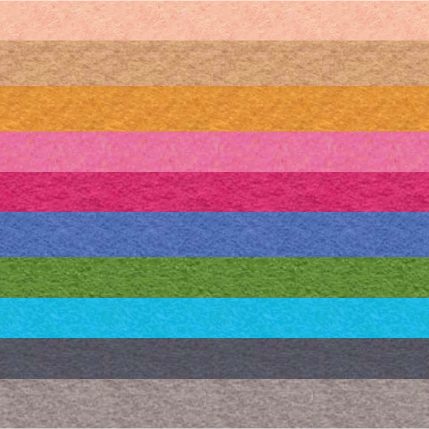 Набор декоративного  фетра FSR1.2 (N10)-03 1,2мм; 22см х 30см (10 листов, 10 цветов)