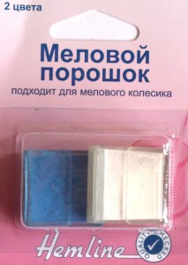 Меловой порошок в пластиковом контейнере, 2 цвета
