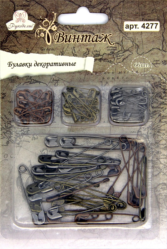 Булавки декоративные "Рукоделие" 4277 Винтаж