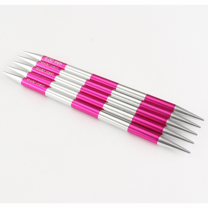 Спицы носочные алюминиевые Smartstix KnitPro, 14 см, 6.00 мм, 42013