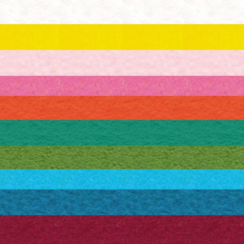 Набор декоративного  фетра FSR1.2 (N10)-15 1,2мм; 22см х 30см (10 листов, 10 цветов) Набор декоративного  фетра FSR1.2 (N10)-15 1,2мм; 22см х 30см (10 листов, 10 цветов)