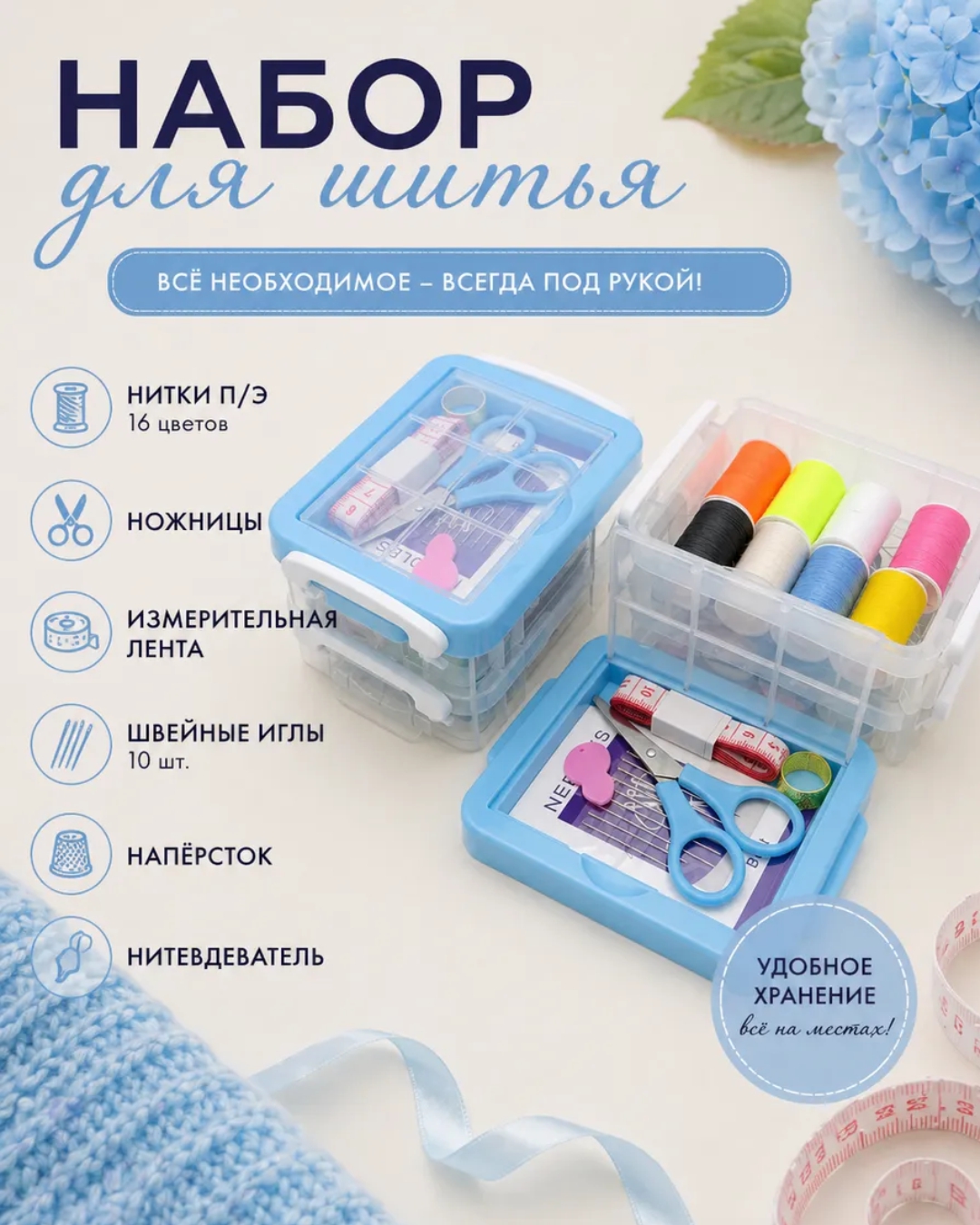 Швейный набор "Crafty Tailor", мятный, SNWLM