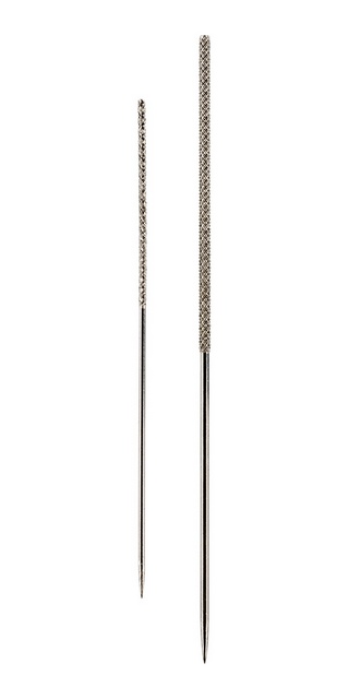 Иглы ручные "Gamma" NRL-02 для удаления затяжек 2 шт. в блистере большая - 7.8 см; маленькая 6.0 см