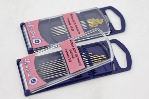 Иглы ручные "Hemline" 283G.1822 для вышивания гобеленов c закругленным кончиком, №1822, упак.-6шт.