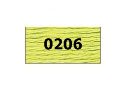 мулине "Gamma"  х/б 24 x 8 м 0206, желтый