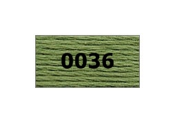 мулине "Gamma"  х/б 24 x 8 м 0036, сер-зеленый