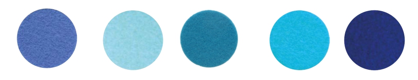 Набор декоративного  фетра FSR1.2 (N5)-18 1,2мм; 22см х 30см (5 листов, 5 цветов)