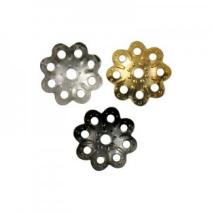 Розетка для бус "Zlatka" под цвет золота, в уп. 5шт. DR-012/5 