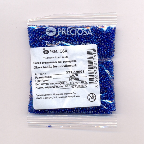 Бисер «Preciosa» 50 г, 331-19001-10/0-67300