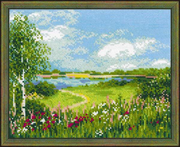 Набор для вышивания «Сотвори Сама» 1604 Тропинка к пруду 30*24 см
