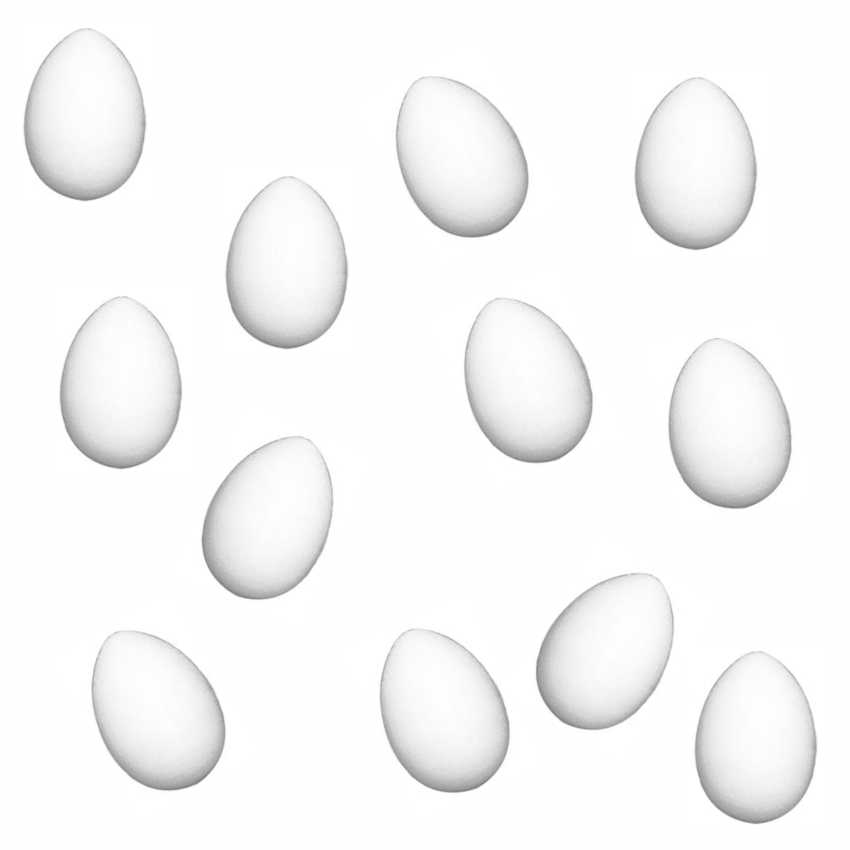 Форма из пенопласта ЯЙЦО, h=30 мм (Еврослот 12 шт.)