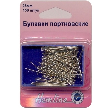 Булавки портновские "Hemline" 670, 28 мм, 150 шт.