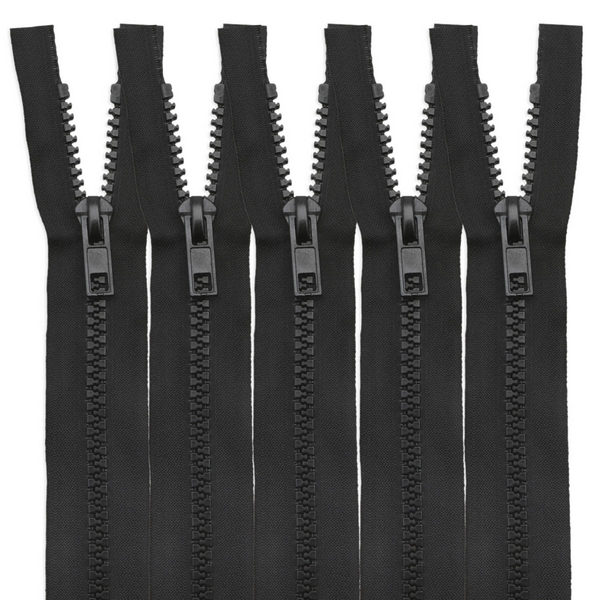 Молния трактор т8 2 замка 80см. уп/5 шт.( черный )