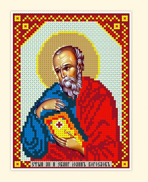 Набор РУССКАЯ СКАЗКА АКН-017  Св. Иоанн Богослов, 12х16 см