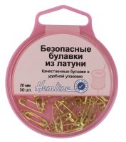 Булавки безопасные "Hemline" 419.00   50 штук латунь 2,30см