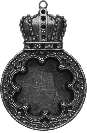 Заготовки для украшений «Rose Mediallion - Silver» (Серебро)