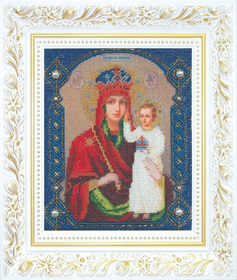Набор для вышивания «Чарівна Мить» Б-1023 Икона Божьей Матери Призри на смирение,16,5*20,5 см