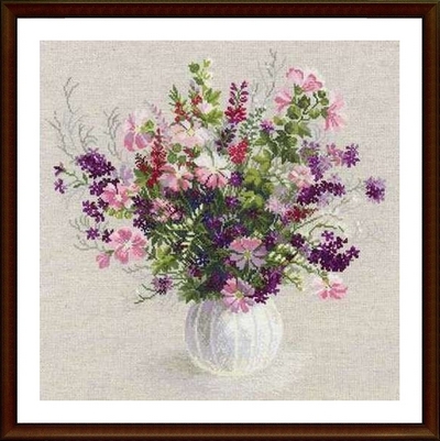 Набор для вышивания «Сотвори Сама» 1010 Летний букет,48х48 см