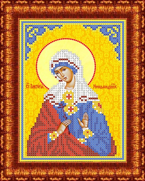Рисунок-схема на ткани «Каролинка»  КБИ 5089 Икона Св.Виктория Рисунок-схема на ткани «Каролинка»  КБИ 5089 Икона Св.Виктория