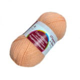 Подмосковная, пряжа для ручного вязания  (18, персик)