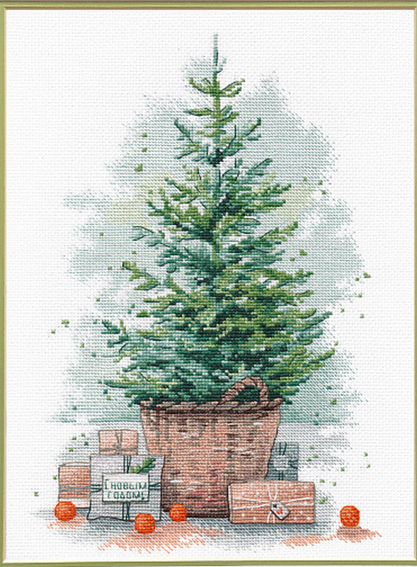 Набор для вышивания «Овен» 1567  "Новогодний сюрприз"  18 х 27 см