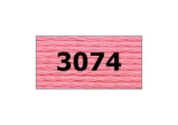 мулине "Gamma"  х/б 24 x 8 м 3074, розовый