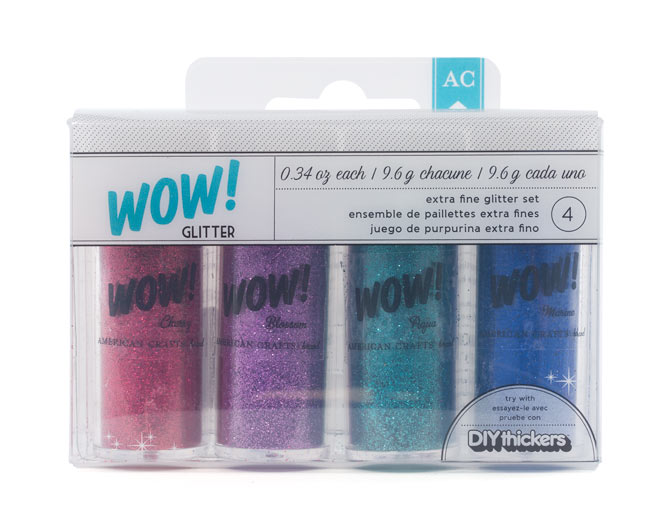Набор глиттера экстра-мелкого American Crafts "WOW!" На каждый день 2 (4шт.x9.6г)