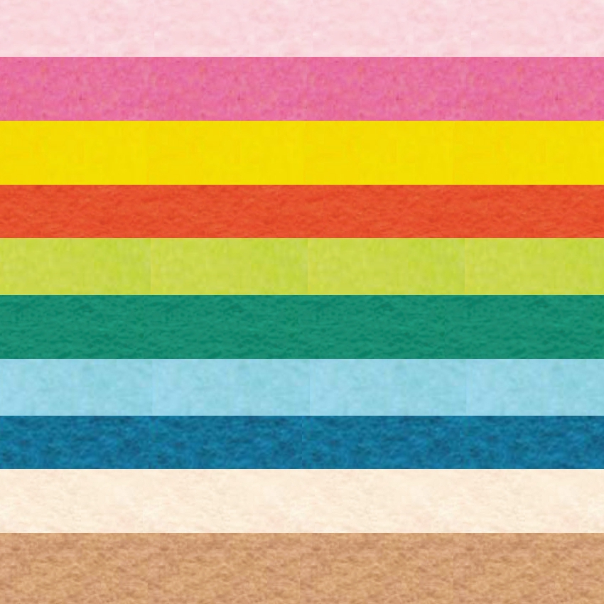 Набор декоративного  фетра FSR1.2 (N10)-08 1,2мм; 22см х 30см (10 листов, 10 цветов)