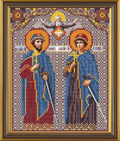 Набор для вышивания «Nova Sloboda» Н9038, Борис и Глеб