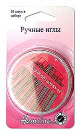 Иглы ручные "Hemline" 210.30 в ассортименте в органайзере 30 шт.