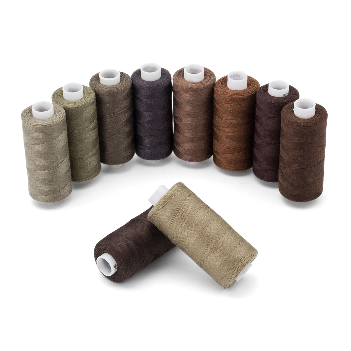 Набор ниток 40/2 400ярд.., "Серо-коричневый микс", 10 шт/набор, Bestex