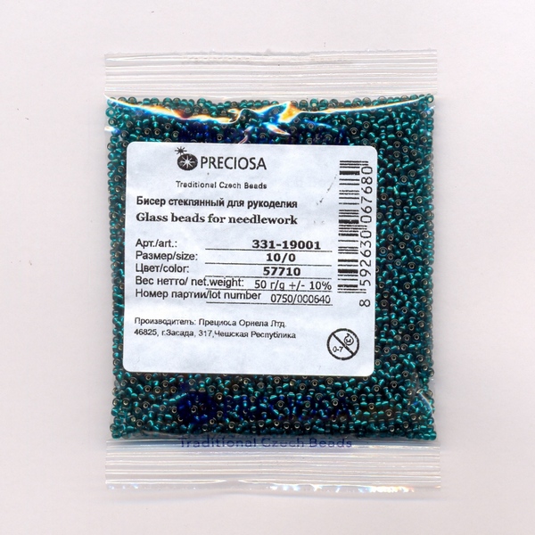 Бисер «Preciosa» 50 г, 331-19001-10/0-57710