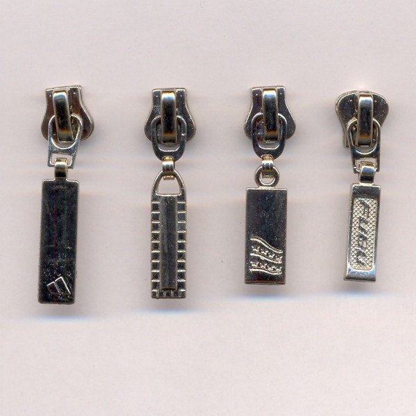 Бегунок на тракторную молнию тип 5 никель уп- 50шт